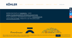 Desktop Screenshot of koehlerkommunikation.de