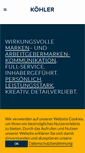 Mobile Screenshot of koehlerkommunikation.de